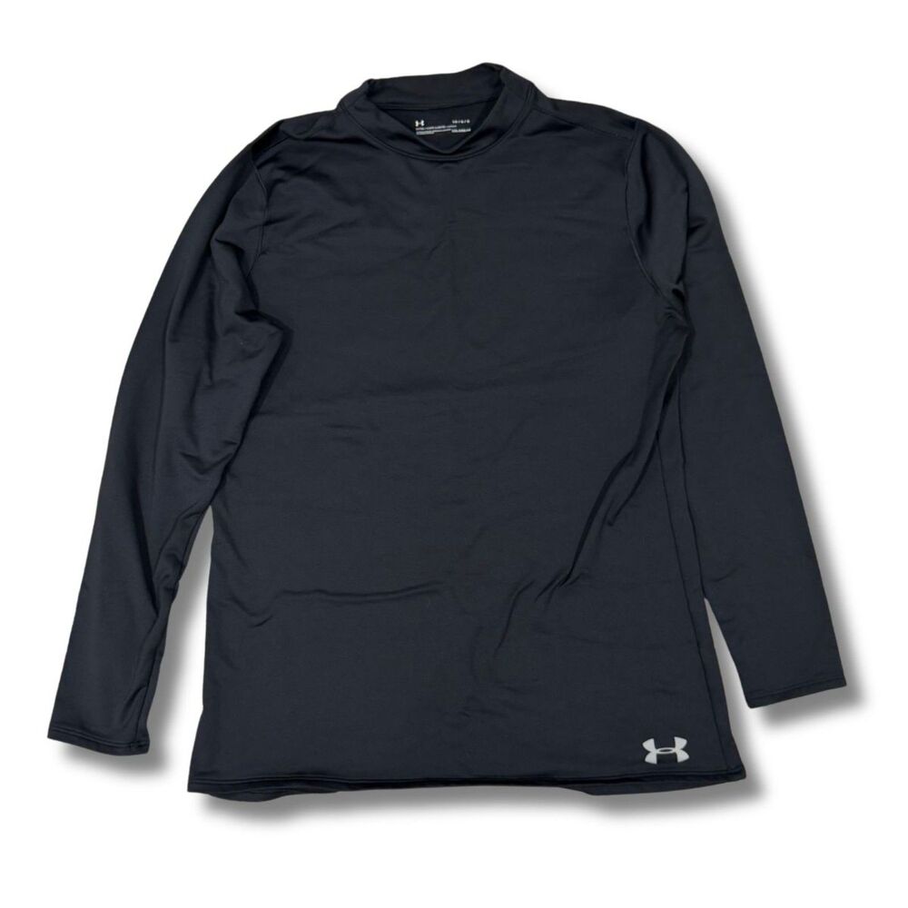 Under Armour ColdGear Mock Neck Shirt - Black, L